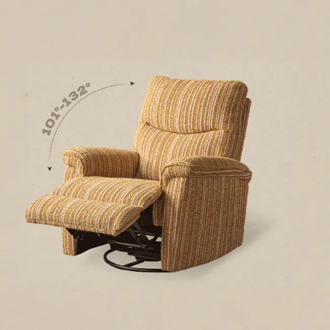 Juno Manual Recliner Lounge Chair - Oat - 11