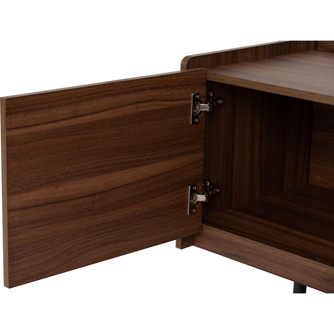 Delani TV Console 1.8m - 14 - Wooden drawer with metal hinges, closed, elegant design, rich brown finish, sturdy