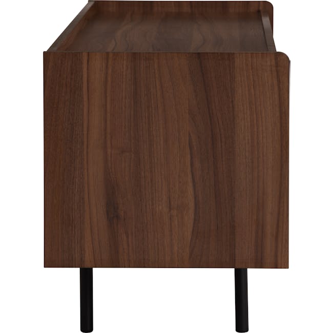 Delani TV Console 1.8m - 10 - Wooden table with rich, dark brown finish, sleek design, minimalist style, modern aesthetic
