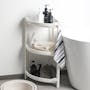 Tessa 3 Tier Corner Storage - White - 2