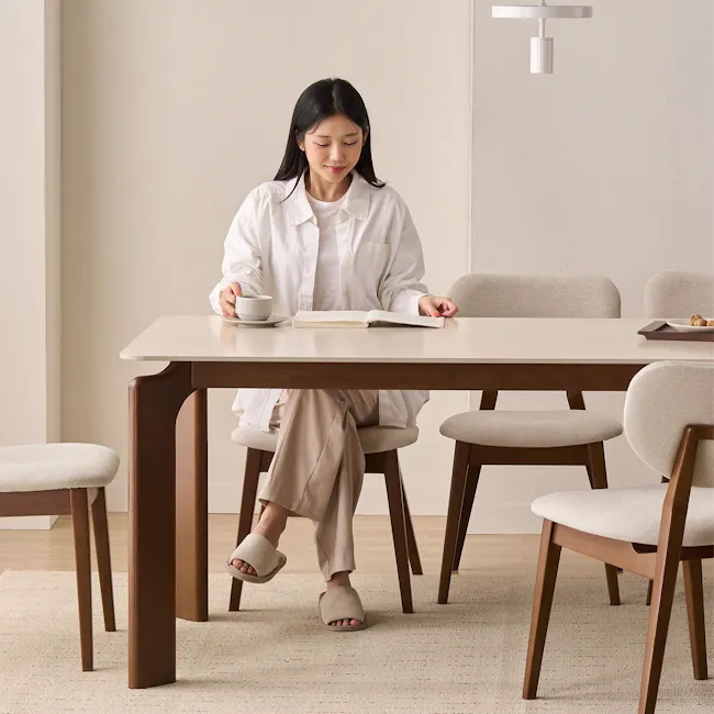 Ardin Dining Table 1.8m - Walnut (Ceramic) - 11