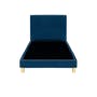 ESSENTIALS Super Single Headboard Divan Bed - Denim (Fabric) - 1