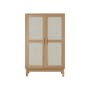 Belig 2 Door Rattan Tall Cabinet with 4 Shelves - 15