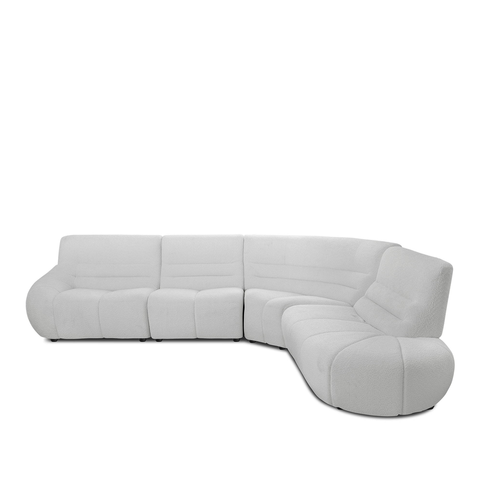 Tara 4 Seater Corner Extended Sofa - Grey