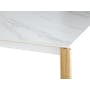 Nelson Dining Table 1.6m - White Marble (Sintered Stone) - 3