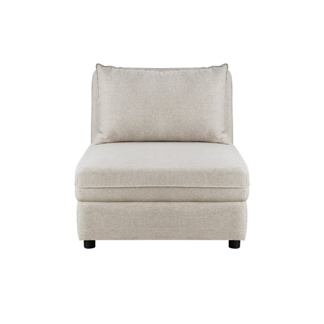 Cameron Large Corner Storage Sofa - Sand (Fabric) - 13 - Beige upholstered sofa, minimalist design, textured fabric, modern