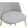 Chloe Bar Chair - Pale Grey (Fabric) - 3