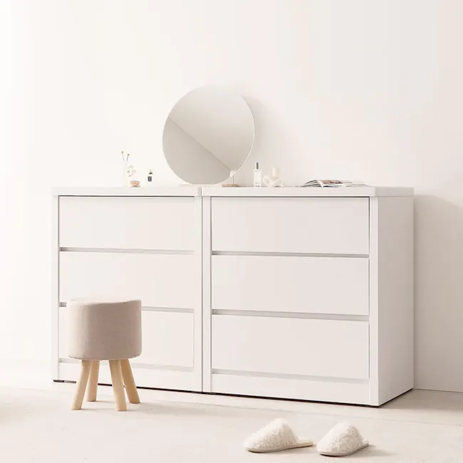 (As-is) Kye 3 Drawer Chest 0.8m - White - 18