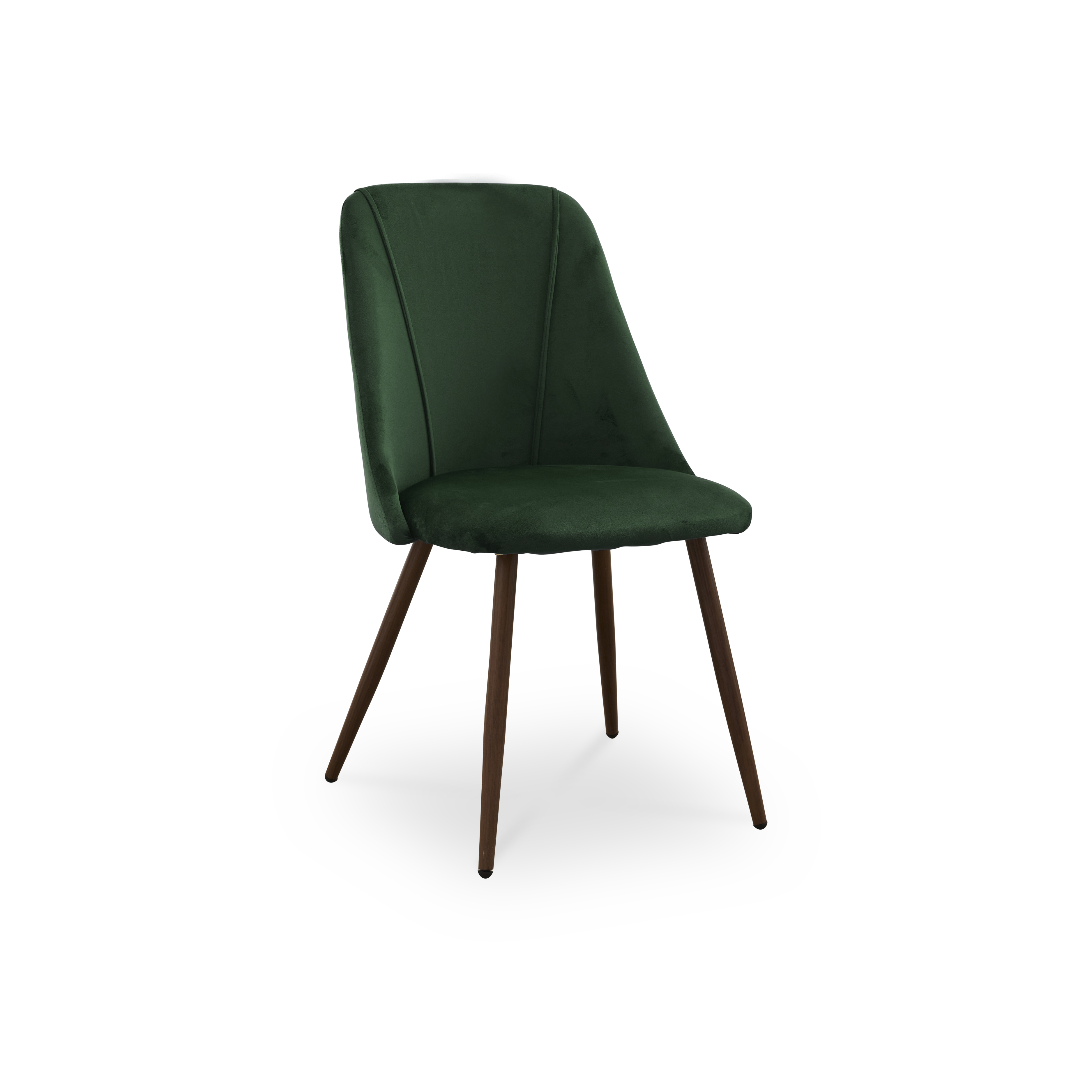 pine green velvet chair