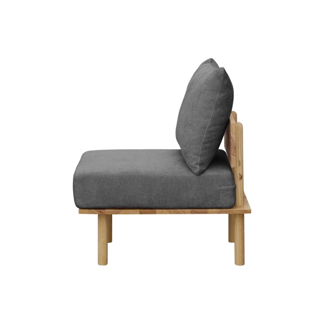 (As-is) Nara Armless Sofa - Grey - 11