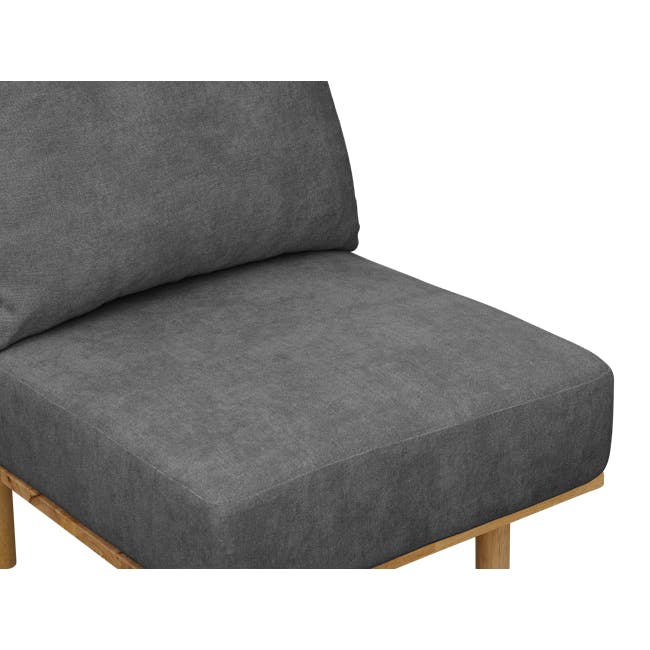 (As-is) Nara Armless Sofa - Grey - 12