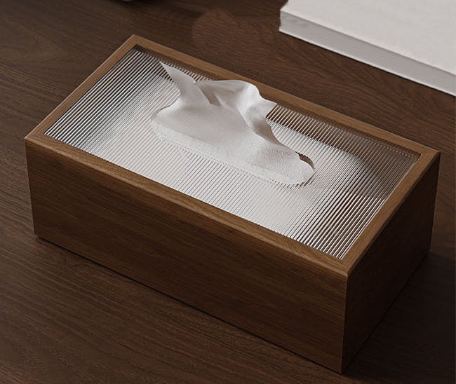 Elise Wooden Tissue Box - 3