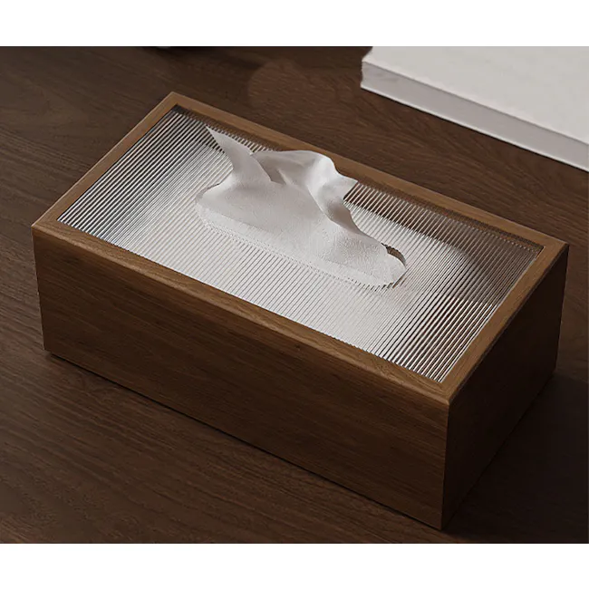 Elise Wooden Tissue Box - 4 - Wooden box, tissue box, tissue paper, tissue box on table, tissue box design, modern tissue
