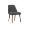 Allison Dining Table 1.5m in Black, Cocoa with 4 Miranda Chairs in Onyx Grey and Gray Owl - 5