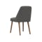 Allison Dining Table 1.5m in Black, Cocoa with 4 Miranda Chairs in Onyx Grey and Gray Owl - 7