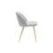 Irma Extendable Table 1.6m-2m with 4 Chloe Dining Chairs in Pale Grey - 11