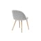 Irma Extendable Table 1.6m-2m with 4 Chloe Dining Chairs in Pale Grey - 12