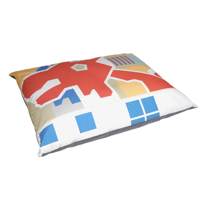 Doob Plopsta' Heritage Collection - Dragon Playground - 4 - Modern geometric design, vibrant colors, abstract shapes