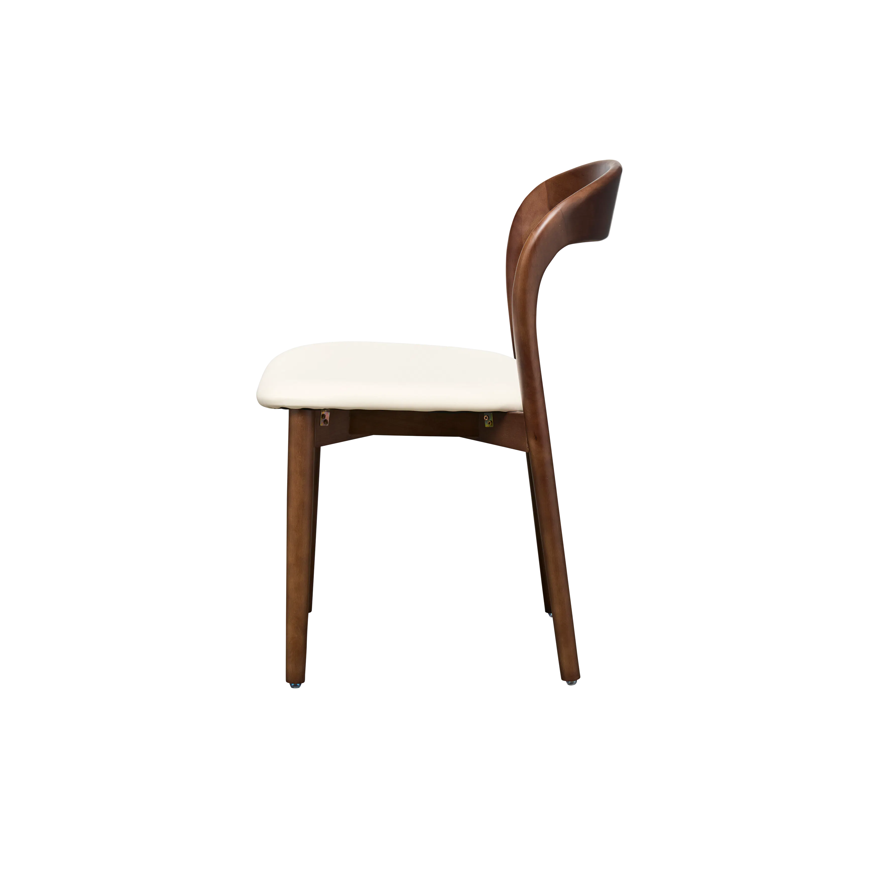 (As-is) Camry Dining Chair - Walnut, Ivory (Pet Friendly) - 10