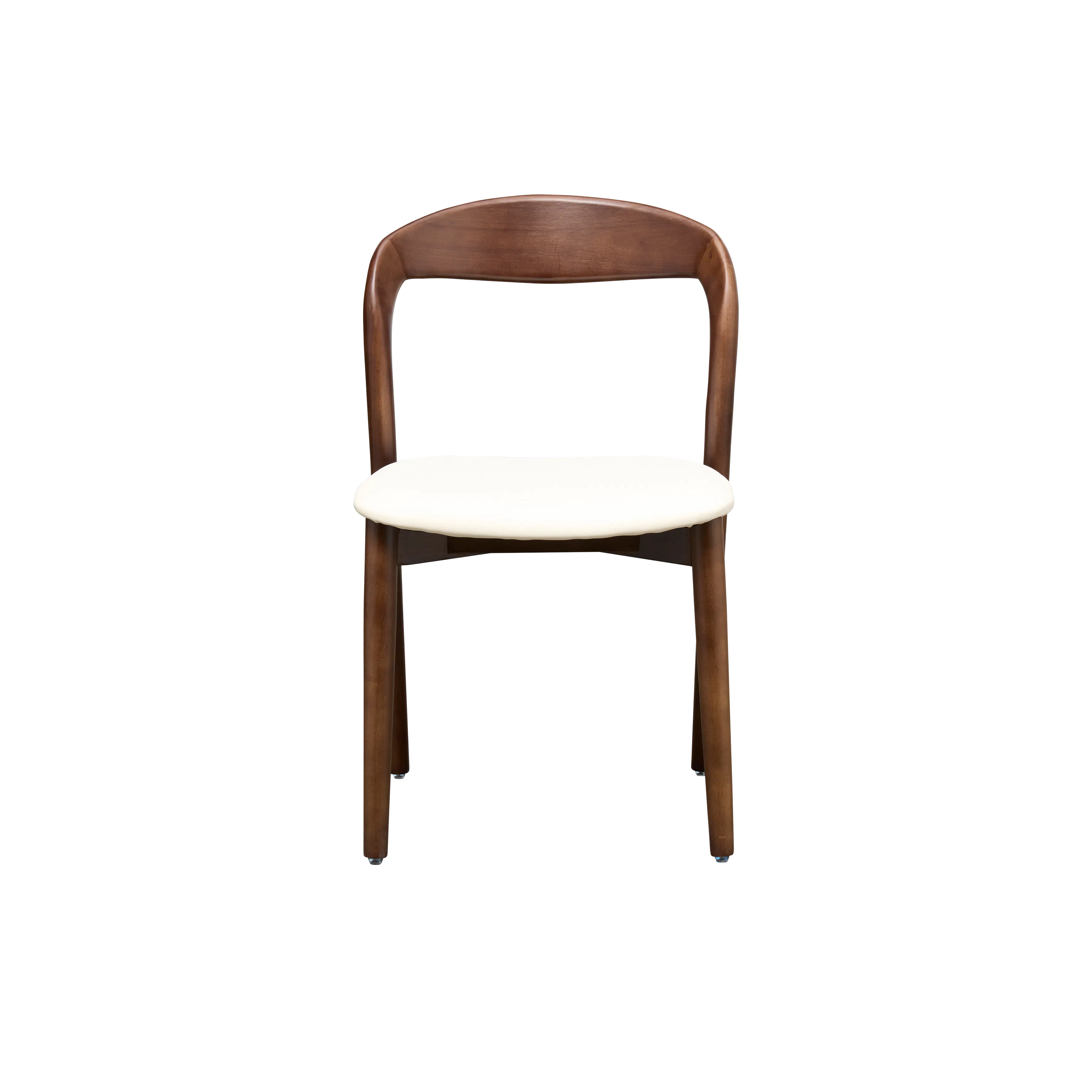 (As-is) Camry Dining Chair - Walnut, Ivory (Pet Friendly) - 12