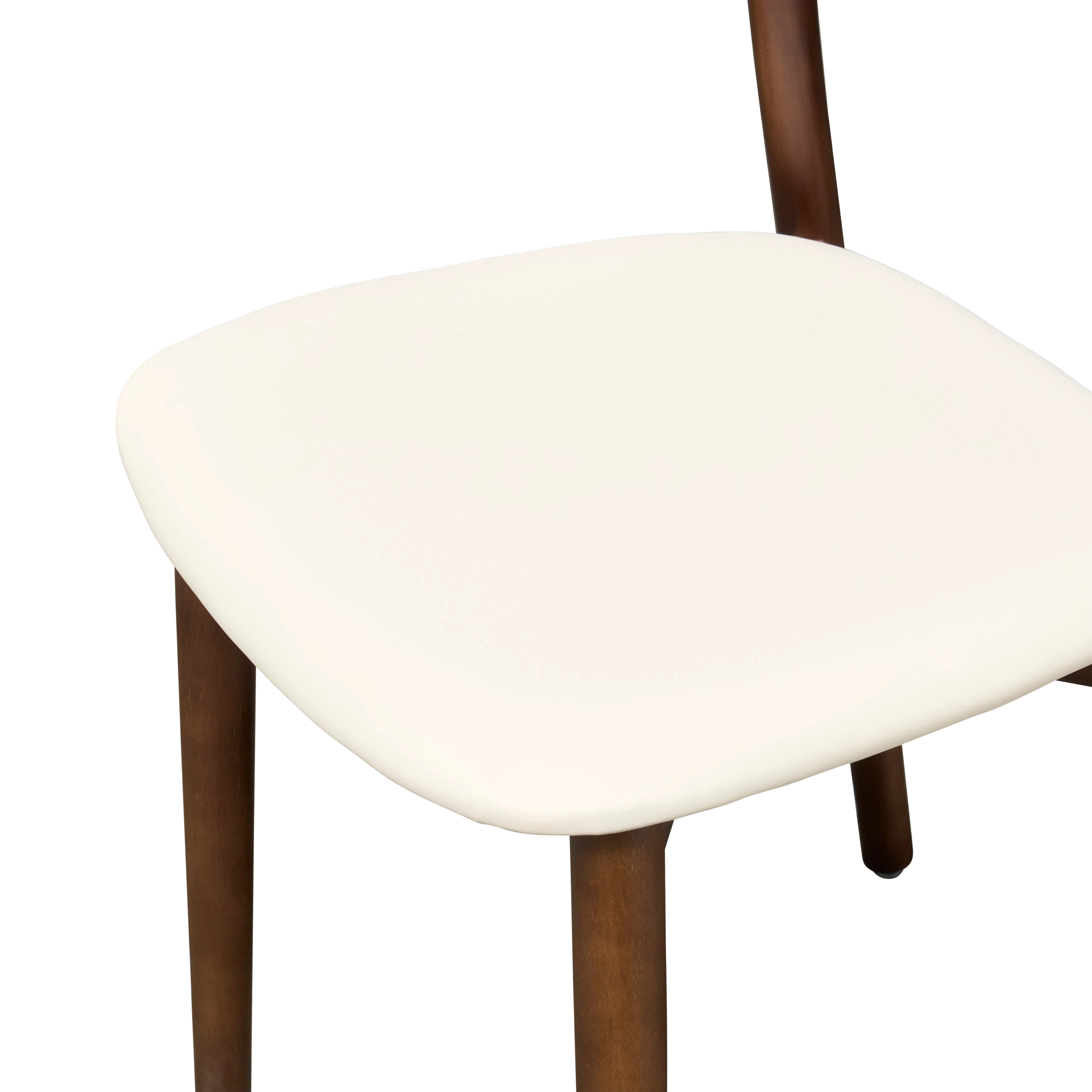(As-is) Camry Dining Chair - Walnut, Ivory (Pet Friendly) - 16