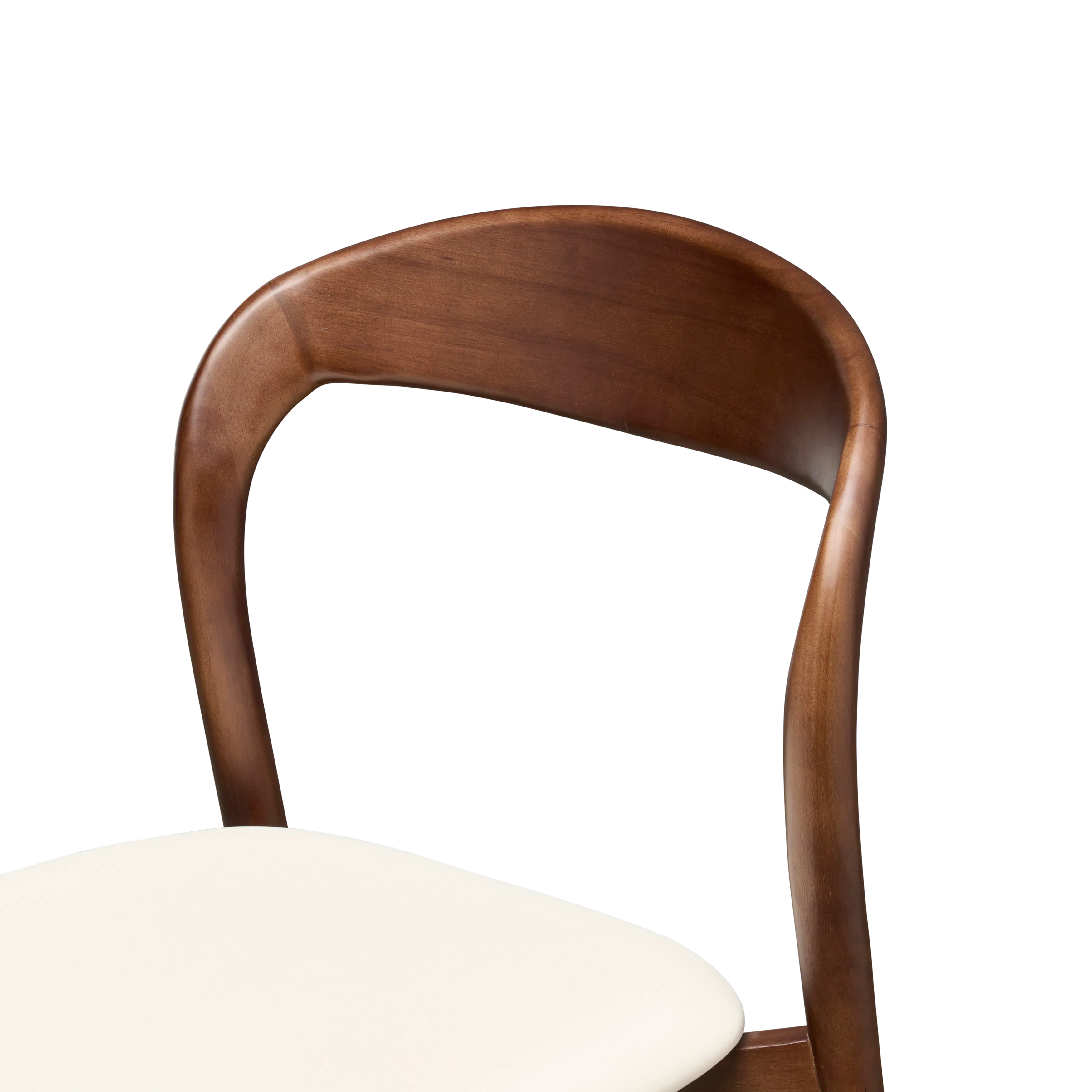 (As-is) Camry Dining Chair - Walnut, Ivory (Pet Friendly) - 20