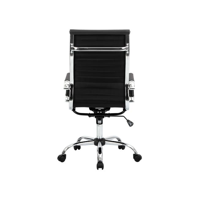 Elias High Back Office Chair - Black (PU) - 6