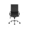 Wayne Study Table 1m - Black, Wotan Oak with Elias High Back Office Chair - Black (PU) - 19