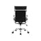 Wayne Study Table 1m - Black, Wotan Oak with Elias High Back Office Chair - Black (PU) - 25