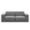 Milan 3 Seater Sofa - Lead Grey (Faux Leather)
