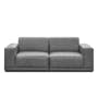Milan 3 Seater Sofa - Lead Grey (Faux Leather) - 0