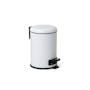 Tatay Nordic Stainless Steel Dustbin 3L - White - 0