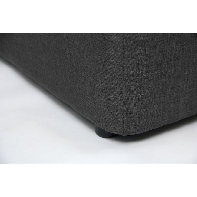 ESSENTIALS King Storage Bed - Grey (Fabric) - 5