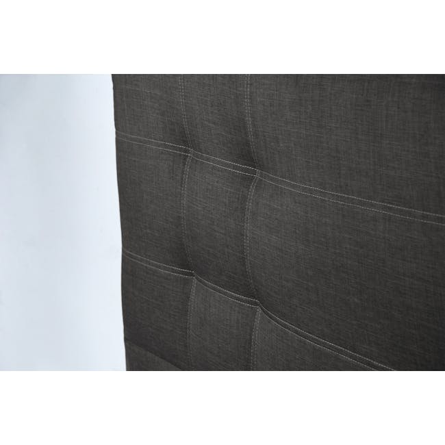 ESSENTIALS King Headboard Storage Bed - Denim (Fabric) - 4