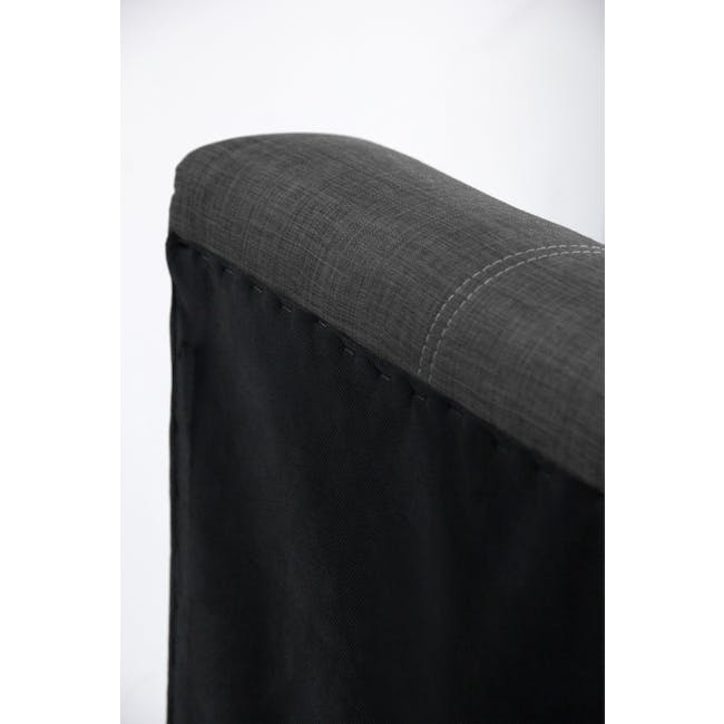 ESSENTIALS Single Headboard Storage Bed - Denim (Fabric) - 7