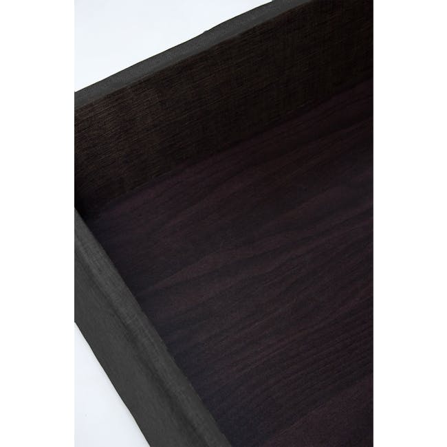 ESSENTIALS Super Single Headboard Storage Bed - Denim (Fabric) - 7