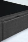 ESSENTIALS Single Headboard Storage Bed - Smoke (Fabric) - 10