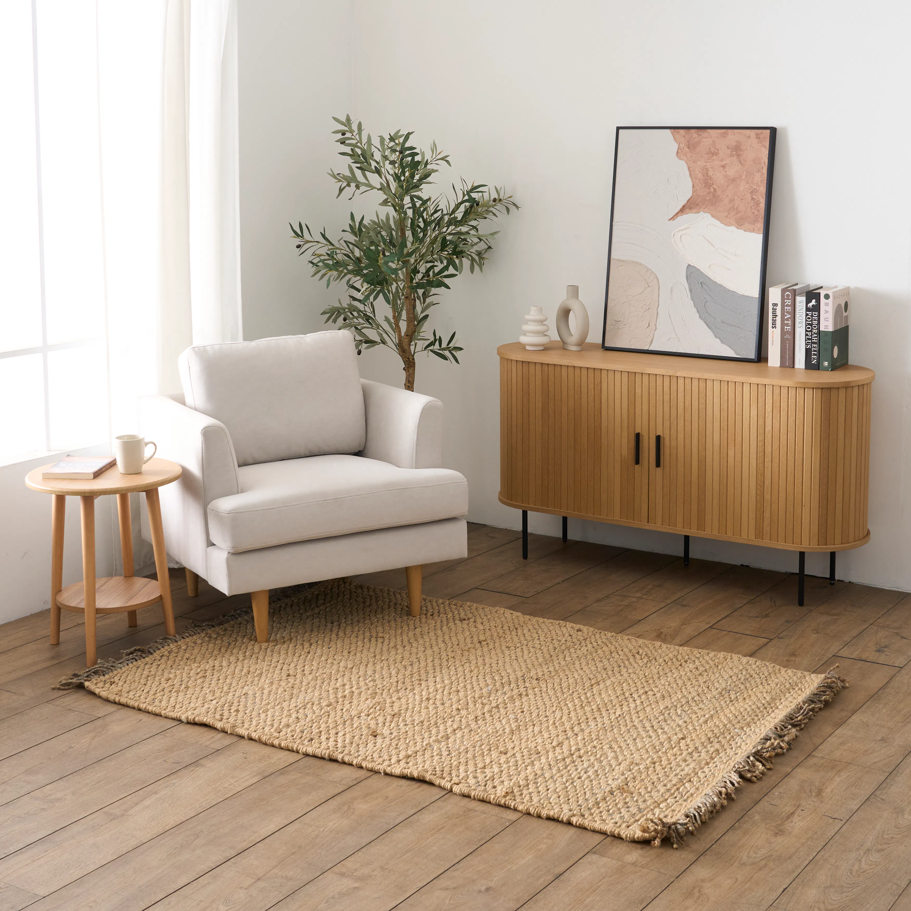 Rohns Low Pile Rug - Grey - 1.8m x 1.2m - 7