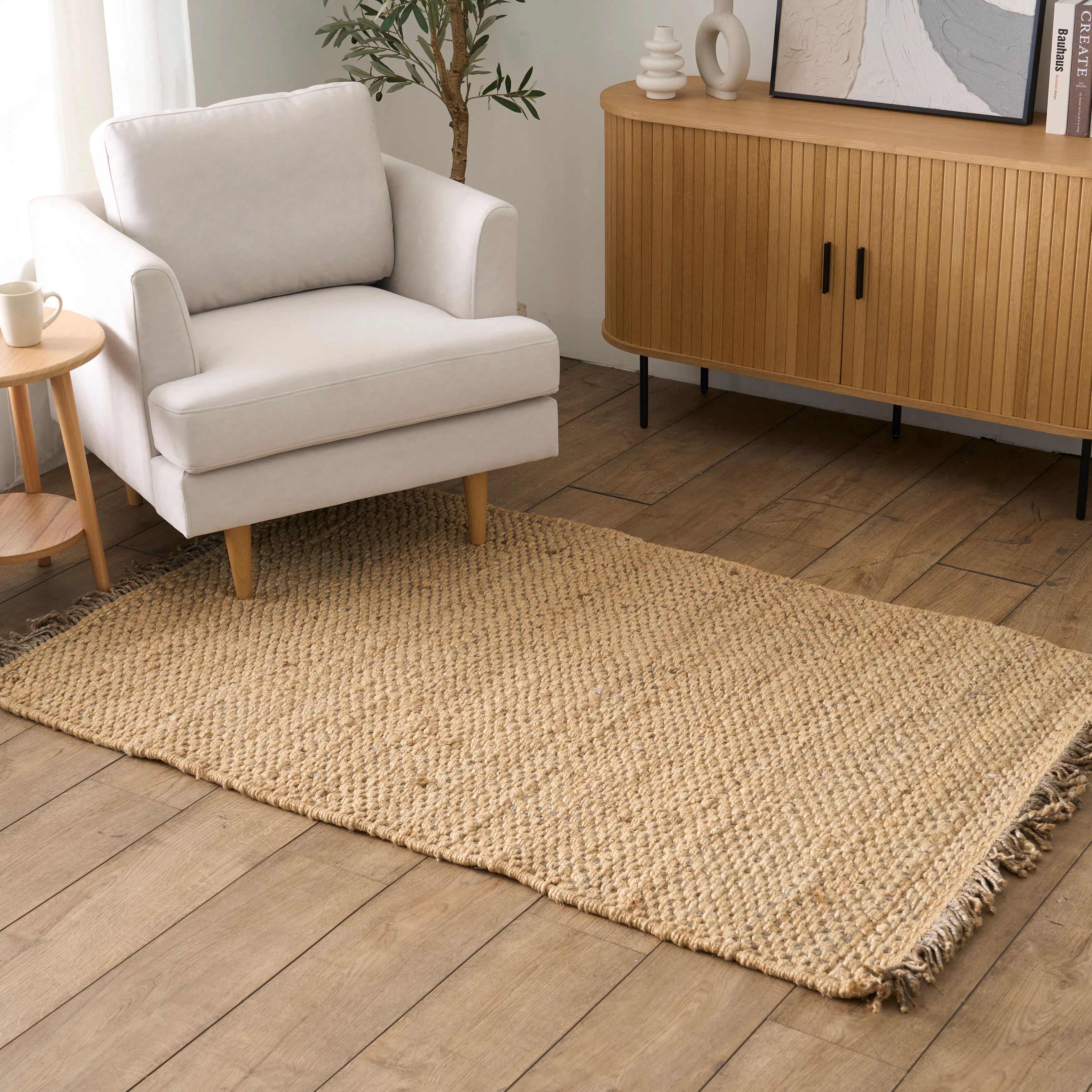 Rohns Low Pile Rug - Grey - 1.8m x 1.2m - 9