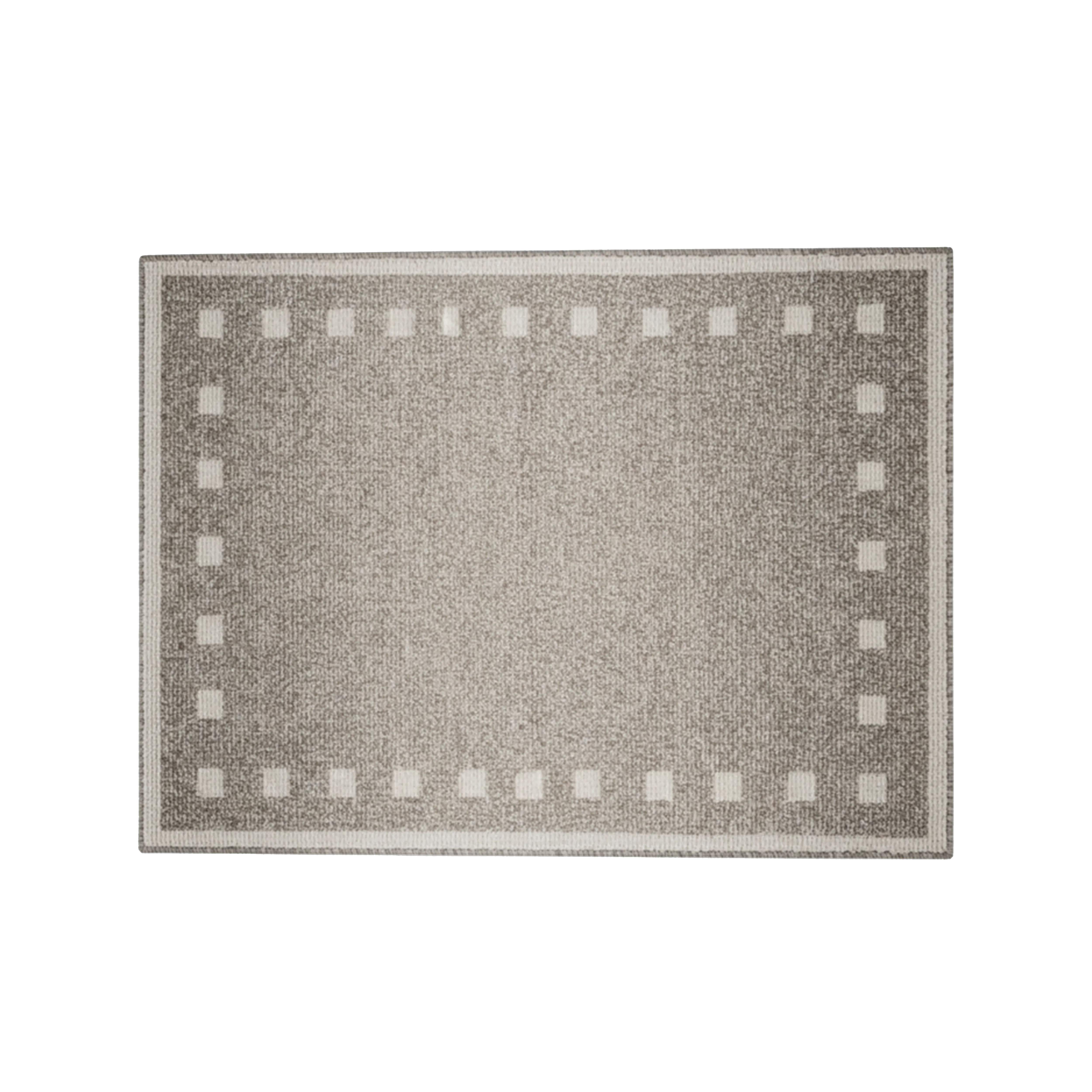 Woven Door Entrance Mat - Rectangle Brown Grey (2 Sizes)