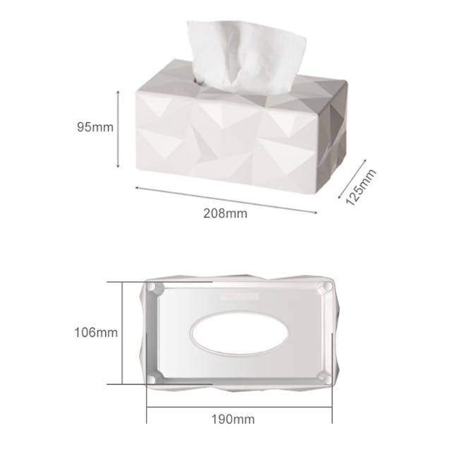Otis Tissue Box - White - 4