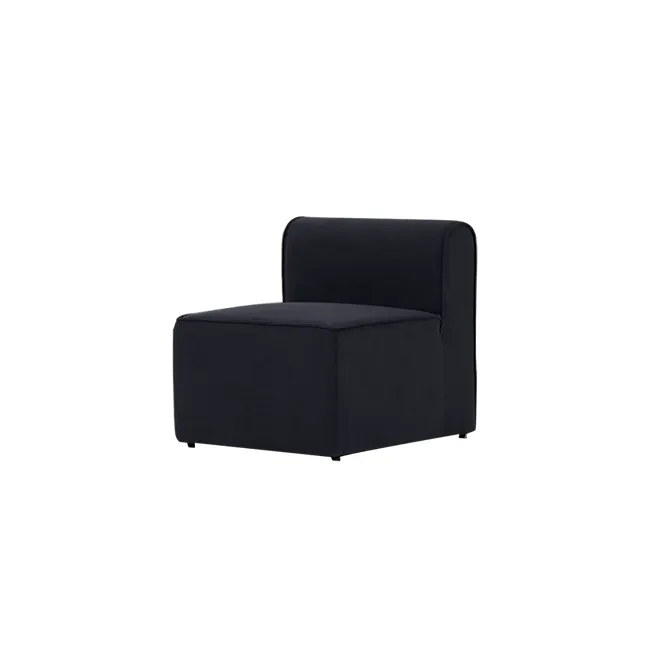 Mobo Modular Sofa Armless Unit - Black