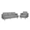 Soma 3 Seater Sofa with Soma Armchair - Grey (Scratch Resistant)