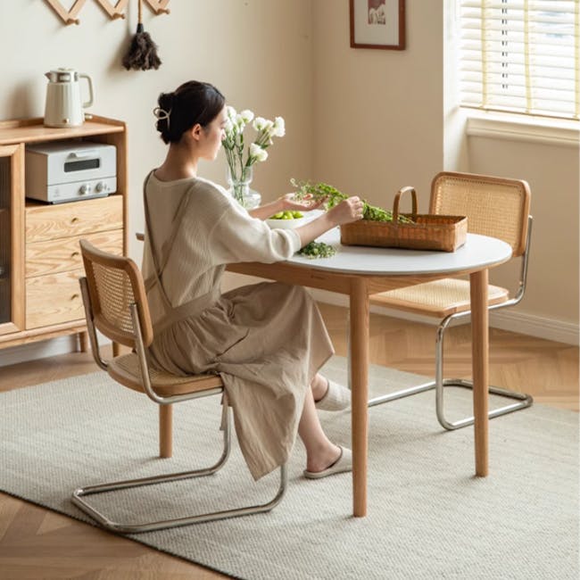 Fayth Semi-Circular Dining Table 1.2m (Sintered Stone) - 3