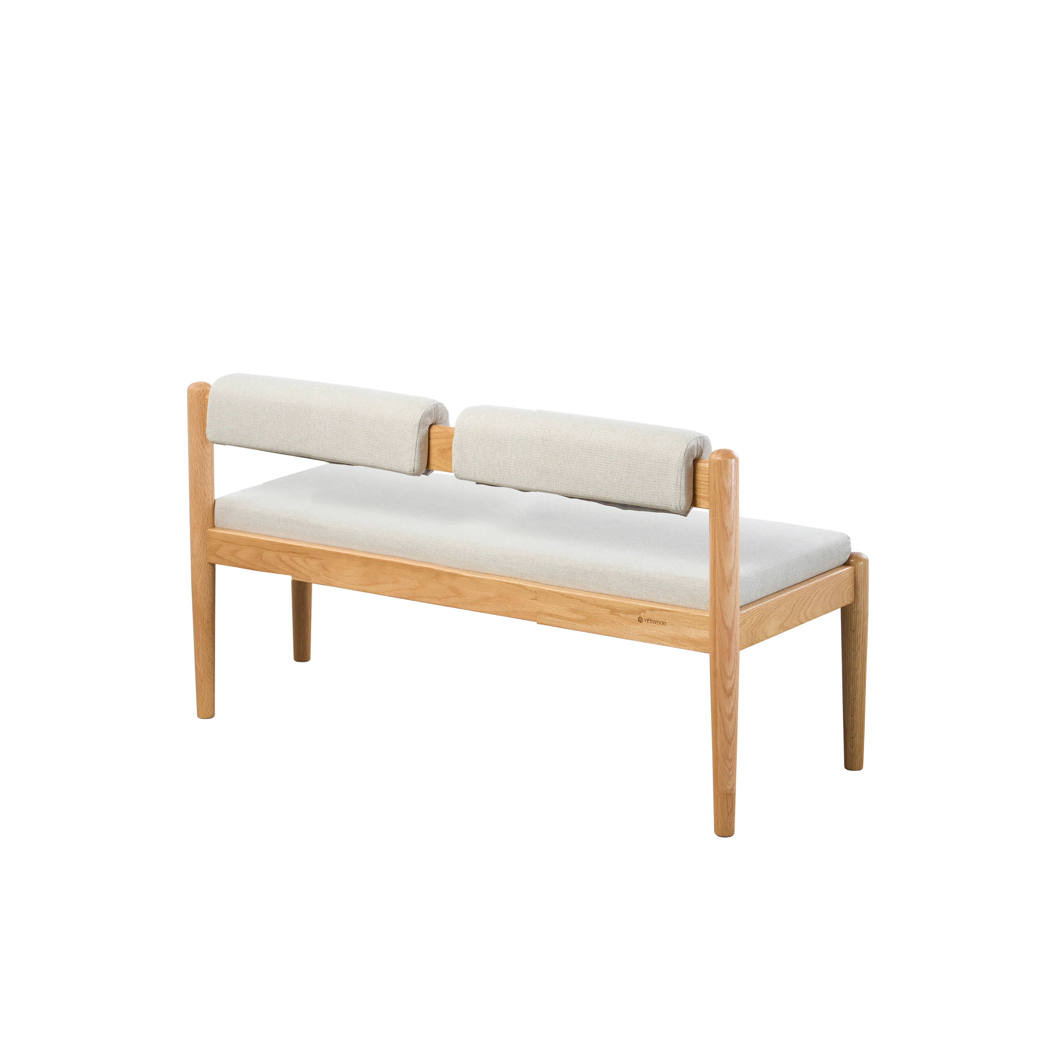 Adelyn Dining Table 1.2m (Sintered Stone) with 2 Niel Chairs and Niel Bench 1.05m in Oak - 62