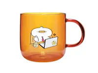 I'm Best Duck Glass Cup - Orange