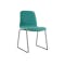 Titus Concrete Dining Table 1.8m with 4 Bianca Dining Chair in Tangerine and Emerald - 9
