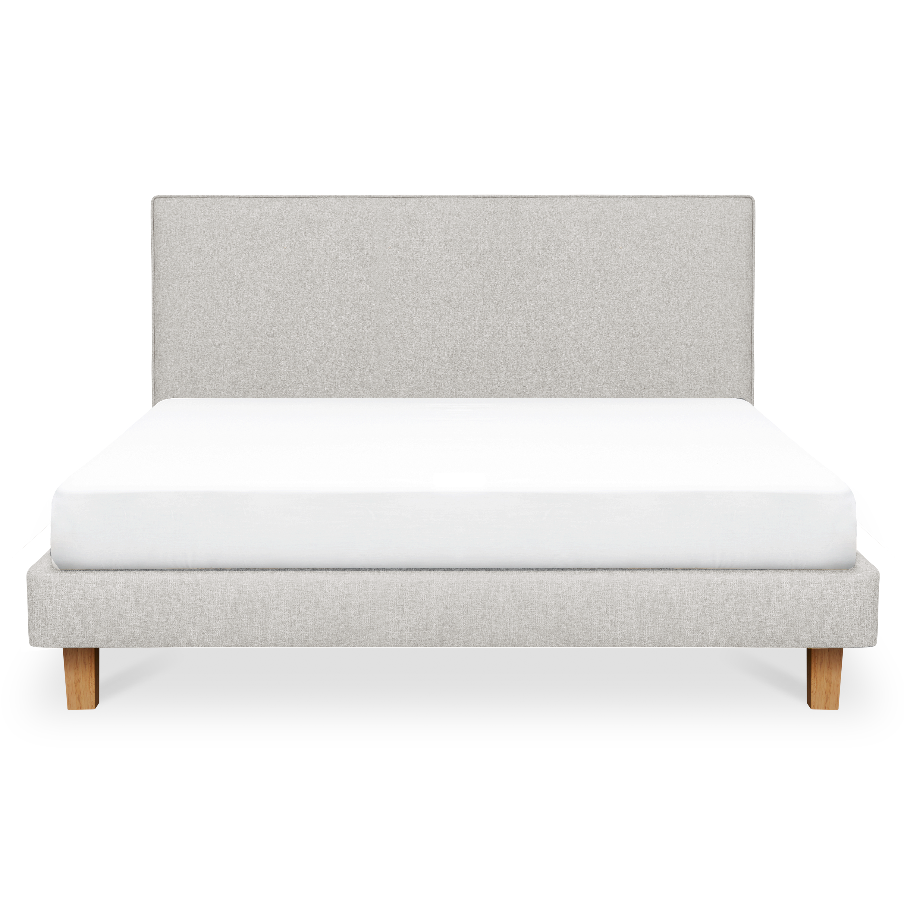 ESSENTIALS King Headboard Divan Bed - Dew (Eco Clean Fabric)
