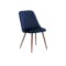 Persis Dining Table 1.2m in Black with 4 Lana Dining Chairs in Royal Blue - 6
