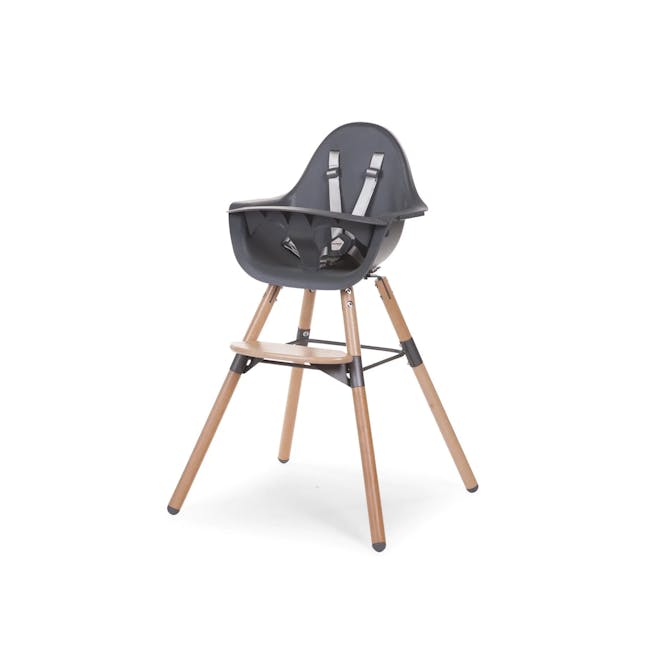 Childhome Evolu 2 High Chair - Natural Anthracite - 0